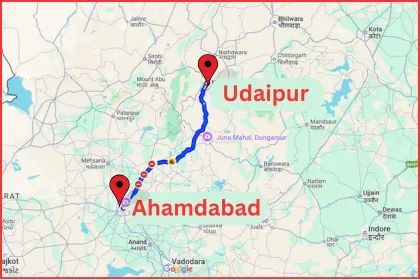Udaipur to Ahamdabad Taxi Service or one way taxi