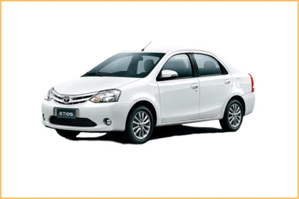 Toyota Etios taxi in Jaipur for sightseeing one way travel and full day city cab service