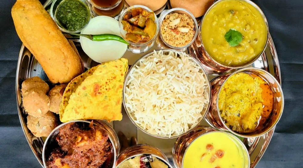 Rajasthani local food Thali