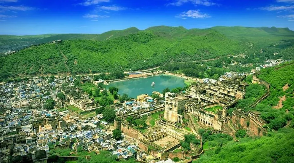 Bundi city Rajasthan blue houses and heritage architecture