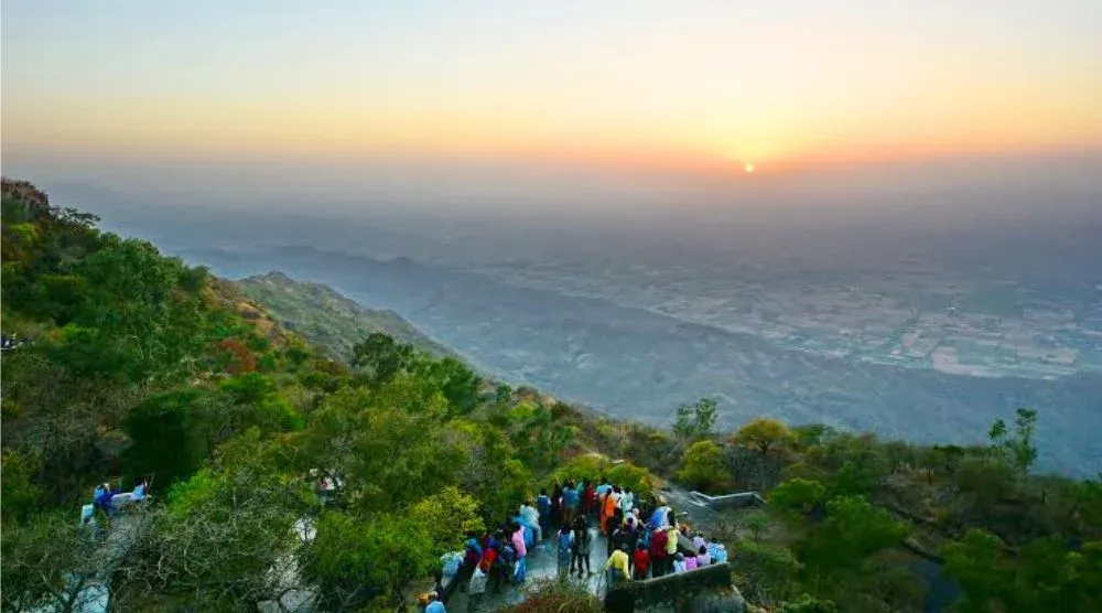 Sunset Point Mount Abu beautiful sunset view Rajasthan