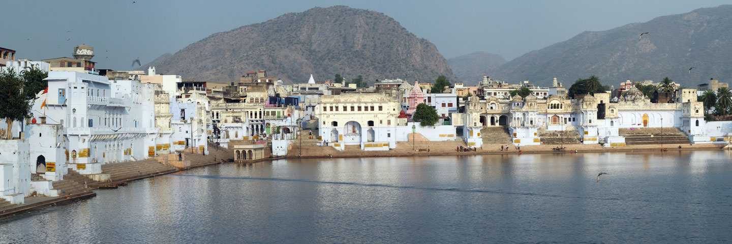 Pushkar ghats Rajasthan holy lake steps